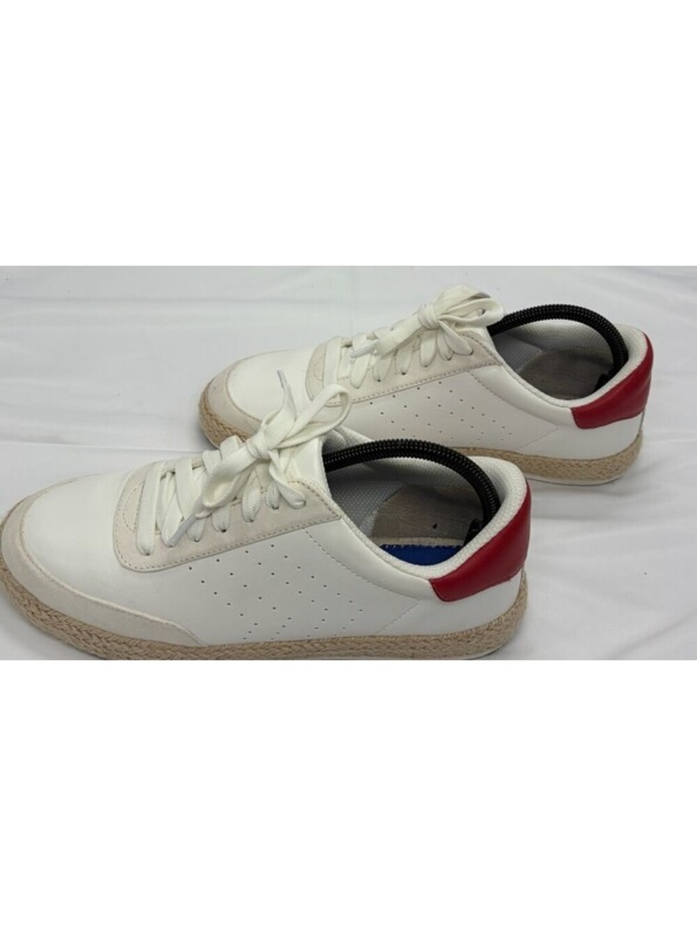 Dr Scholl’s Madison Fun Women’s White Faux Leather Shoes Lace Up Size 9.5M